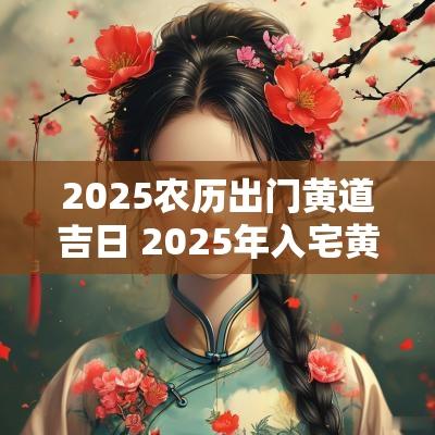 2025农历出门黄道吉日 2025年入宅黄道吉日一览表