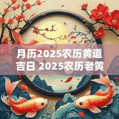 月历2025农历黄道吉日 2025农历老黄历查询