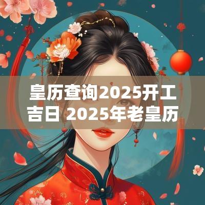 皇历查询2025开工吉日 2025年老皇历
