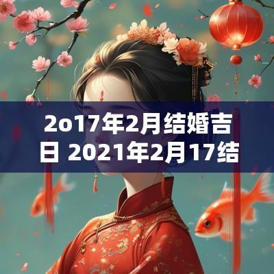 2o17年2月结婚吉日 2025年2月17结婚