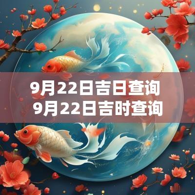 9月22日吉日查询 9月22日吉时查询