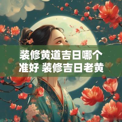 装修黄道吉日哪个准好 装修吉日老黄历