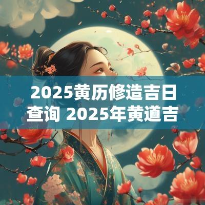 2025黄历修造吉日查询 2025年黄道吉日查询