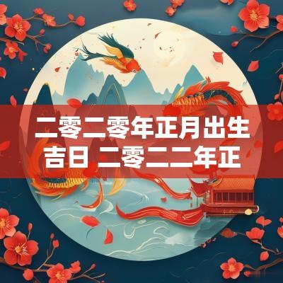 二零二零年正月出生吉日 二零二二年正月哪天出生好