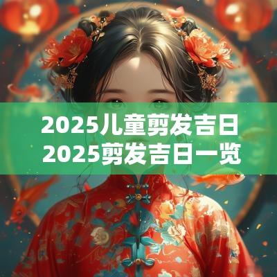 2025儿童剪发吉日 2025剪发吉日一览表
