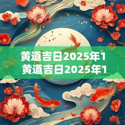 黄道吉日2025年1 黄道吉日2025年1月