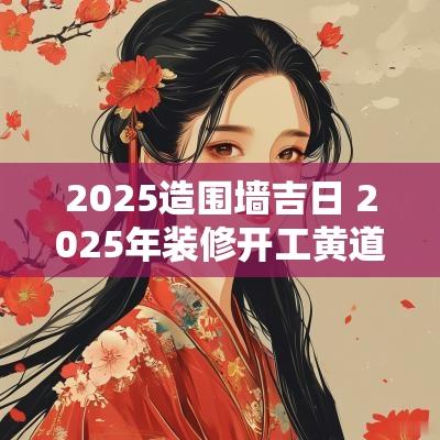 2025造围墙吉日 2025年装修开工黄道吉日