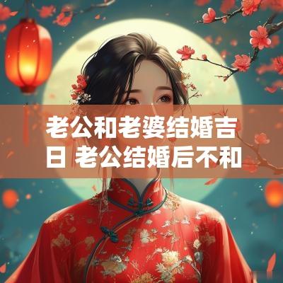 老公和老婆结婚吉日 老公结婚后不和老婆亲近