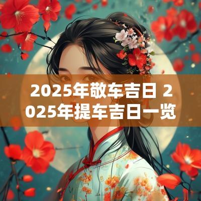 2025年敬车吉日 2025年提车吉日一览表