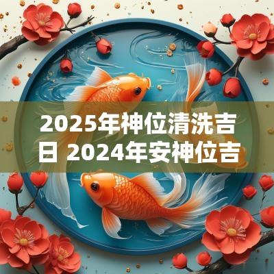 2025年神位清洗吉日 2025年安神位吉日表