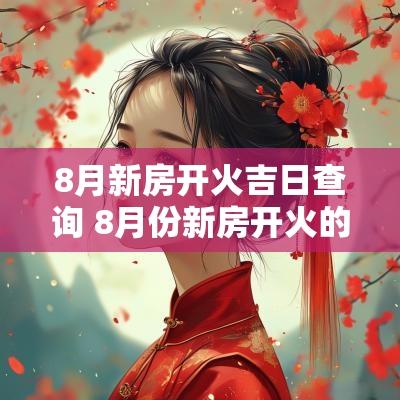 8月新房开火吉日查询 8月份新房开火的黄道吉日