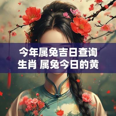 今年属兔吉日查询生肖 属兔今日的黄道吉日