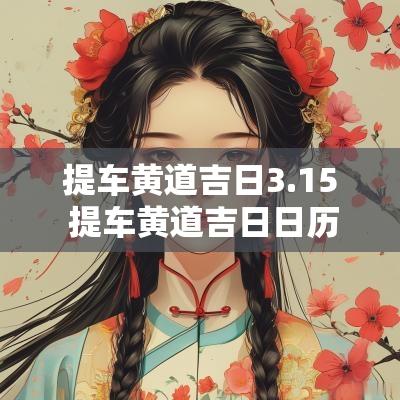提车黄道吉日3.15 提车黄道吉日日历表2025