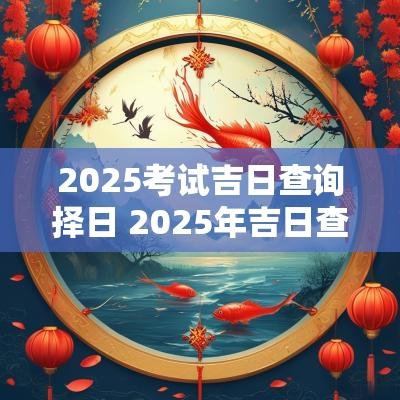 2025考试吉日查询择日 2025年吉日查询