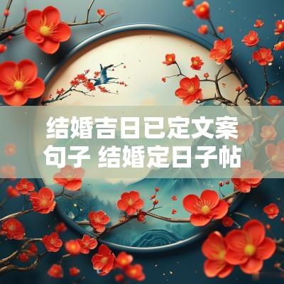 结婚吉日已定文案句子 结婚定日子帖子怎么写