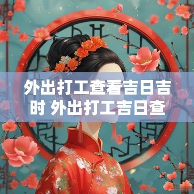 外出打工查看吉日吉时 外出打工吉日查询2025