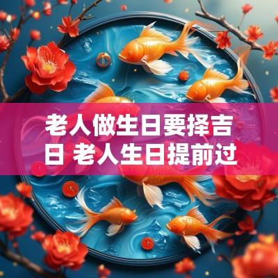 老人做生日要择吉日 老人生日提前过有什么说法