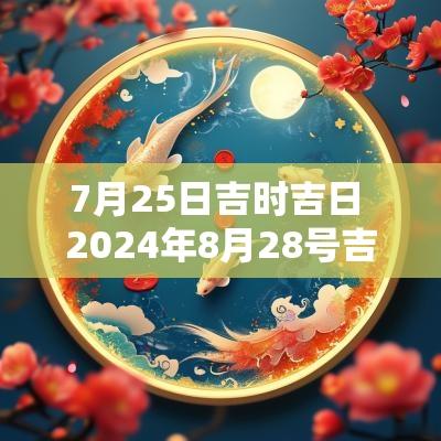 7月25日吉时吉日 2025年8月28号吉日吉时