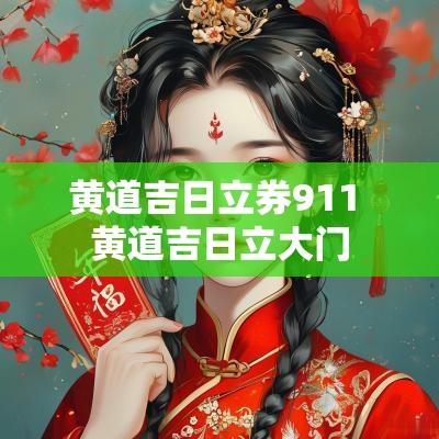 黄道吉日立券911 黄道吉日立大门