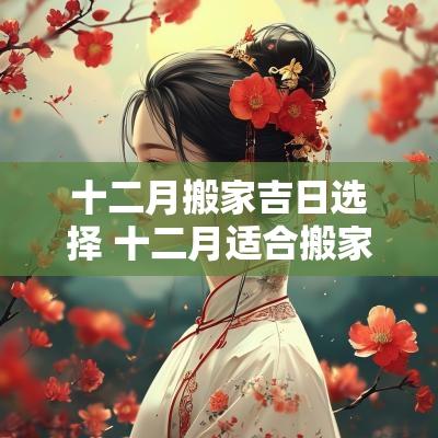十二月搬家吉日选择 十二月适合搬家的日子