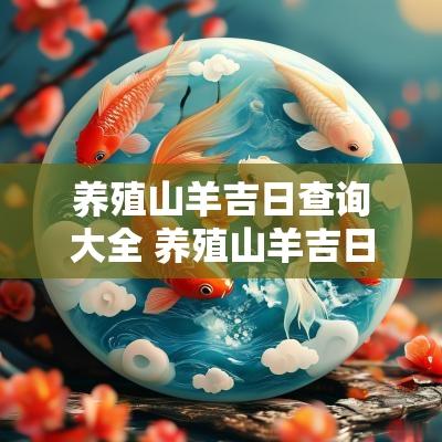 养殖山羊吉日查询大全 养殖山羊吉日查询大全表