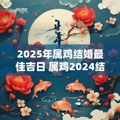 2025年属鸡结婚最佳吉日 属鸡2025结婚最佳时间
