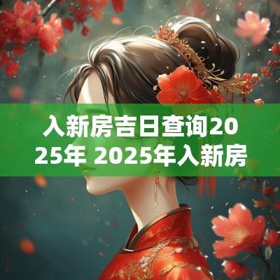 入新房吉日查询2025年 2025年入新房的黄道吉日