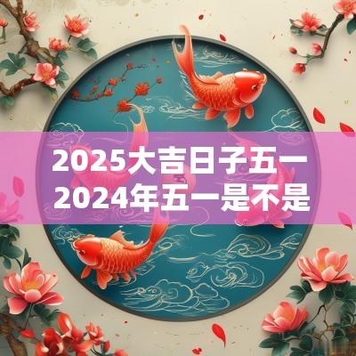 2025大吉日子五一 2025年五一是不是吉祥日子