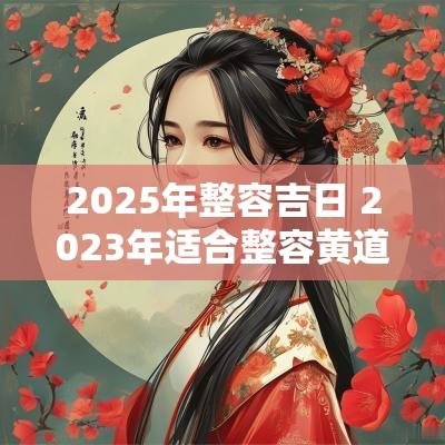 2025年整容吉日 2025年适合整容黄道吉日