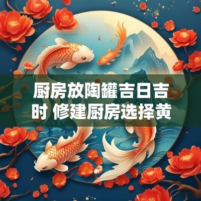厨房放陶罐吉日吉时 修建厨房选择黄道吉日