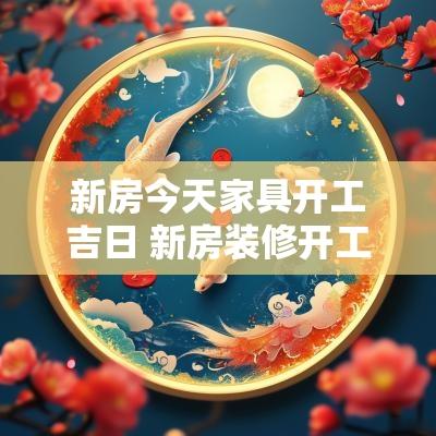 新房今天家具开工吉日 新房装修开工吉日2025年