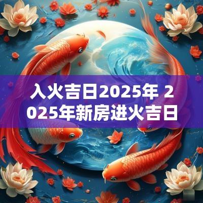 入火吉日2025年 2025年新房进火吉日