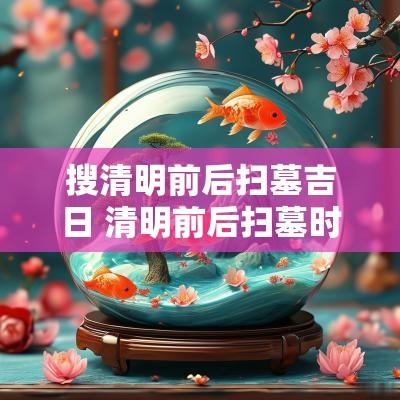 搜清明前后扫墓吉日 清明前后扫墓时间选择