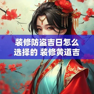 装修防盗吉日怎么选择的 装修黄道吉日2025年