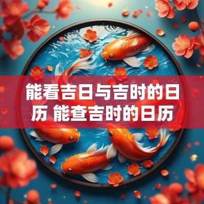 能看吉日与吉时的日历 能查吉时的日历都有哪些