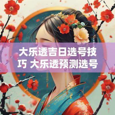 大乐透吉日选号技巧 大乐透预测选号计算方法