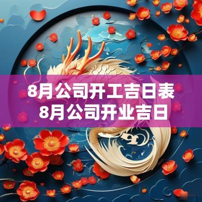 8月公司开工吉日表 8月公司开业吉日