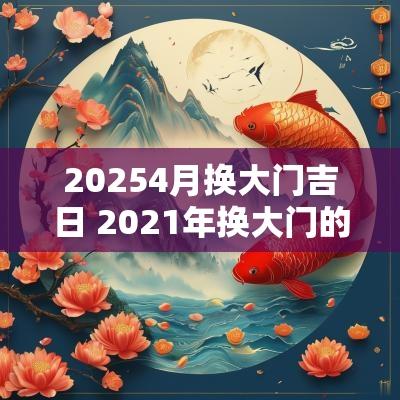 20254月换大门吉日 2025年换大门的好日子老黄历