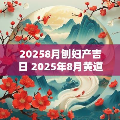 20258月刨妇产吉日 2025年8月黄道吉日