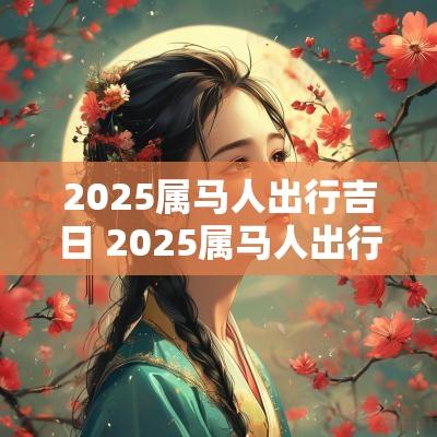 2025属马人出行吉日 2025属马人出行吉日有哪些
