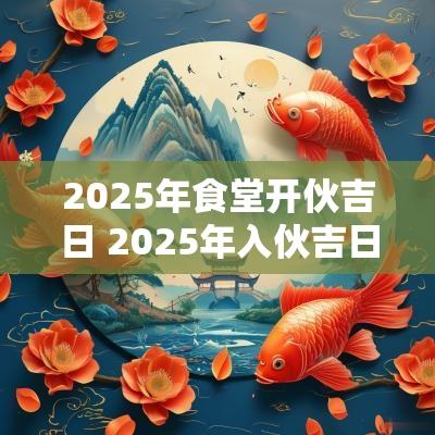 2025年食堂开伙吉日 2025年入伙吉日