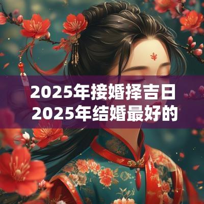 2025年接婚择吉日 2025年结婚最好的日子