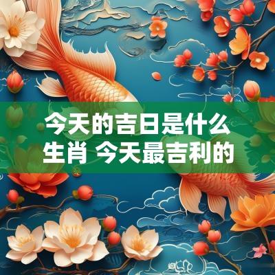 今天的吉日是什么生肖 今天最吉利的生肖是什么