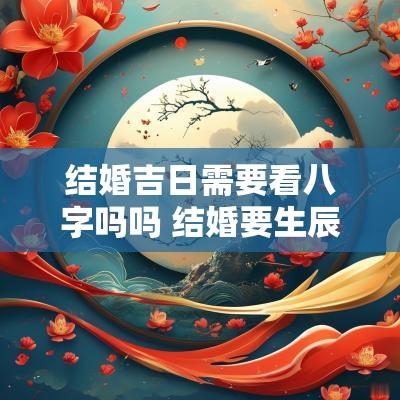 结婚吉日需要看八字吗吗 结婚要生辰八字看日子吗