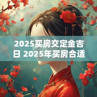 2025买房交定金吉日 2025年买房合适吗