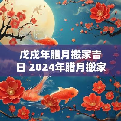 戊戌年腊月搬家吉日 2025年腊月搬家最吉利的日子