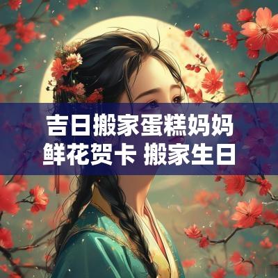吉日搬家蛋糕妈妈鲜花贺卡 搬家生日蛋糕适合写什么寄语