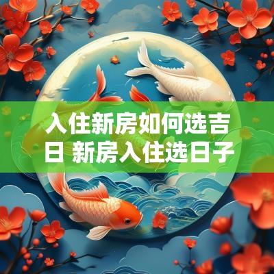 入住新房如何选吉日 新房入住选日子怎么选
