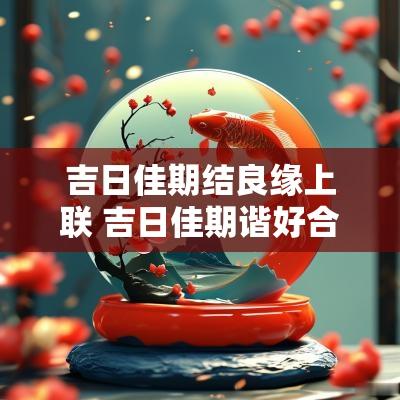 吉日佳期结良缘上联 吉日佳期谐好合是上联还是下联