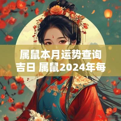 属鼠本月运势查询吉日 属鼠2025年每月运势及运程详解